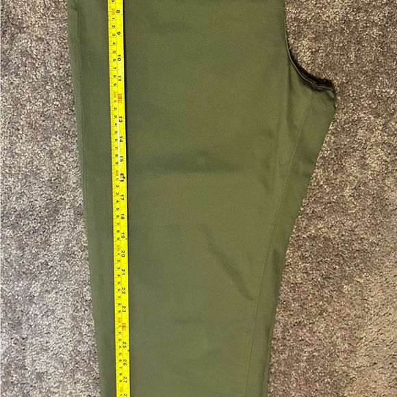 Lauren Ralph Lauren Classic Mid Calf Capri Pants Women’s Sz 10 Olive Green - Picture 5 of 15